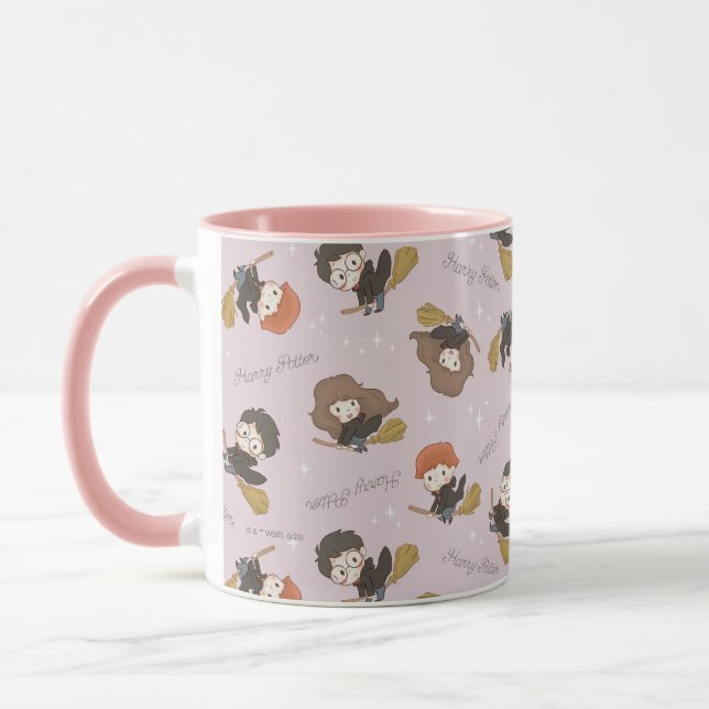 HARRY POTTER™, Hermione och Ron Flies Mönster Mugg (Vänster)