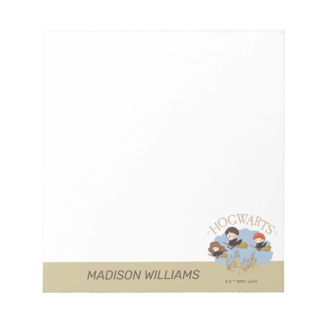HARRY POTTER™, Hermione och Ron Fly over HOGWARTS™ Anteckningsblock (Framsida)