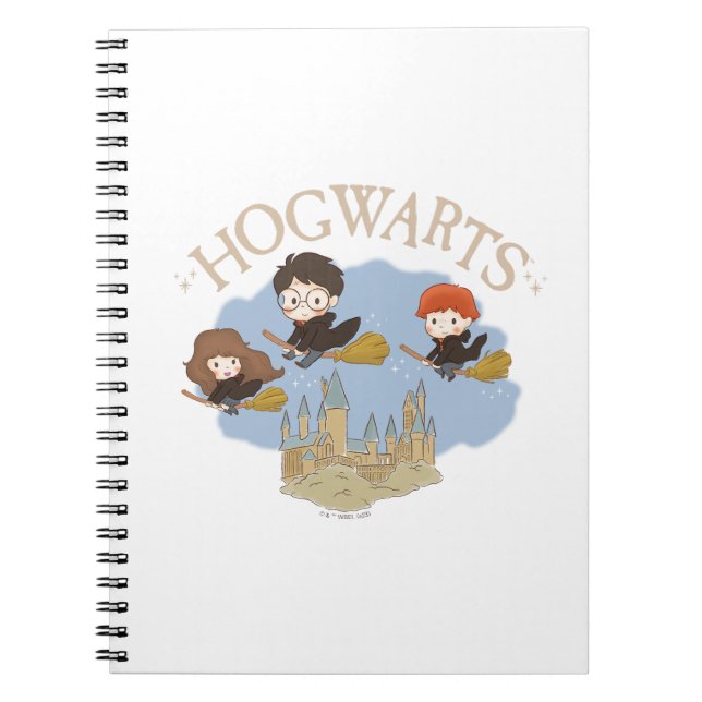 HARRY POTTER™, Hermione och Ron Fly over HOGWARTS™ Anteckningsbok (Framsidan)