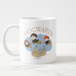 HARRY POTTER™, Hermione och Ron Fly over HOGWARTS™ Jumbo Mugg