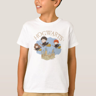 HARRY POTTER™, Hermione, & Ron flyger över HOGWART T Shirt