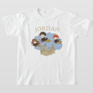 HARRY POTTER™, Hermione, & Ron flyger över HOGWART T Shirt