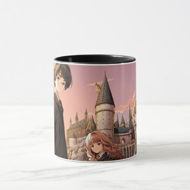 HARRY POTTER™ Hermione & Ron HOGWARTS™ Anime Scene Mugg (Center)