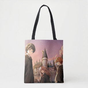 HARRY POTTER™ Hermione & Ron HOGWARTS™ Animerad sc Tygkasse