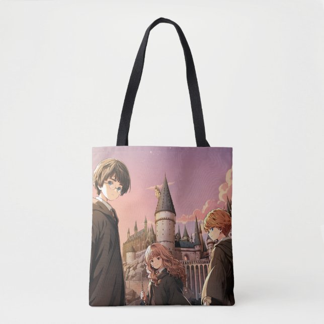 HARRY POTTER™ Hermione & Ron HOGWARTS™ Animerad sc Tygkasse (Framsida)