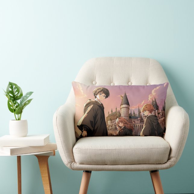 HARRY POTTER™ Hermione & Ron HOGWARTS™ Animescen Lumbarkudde (Stol)