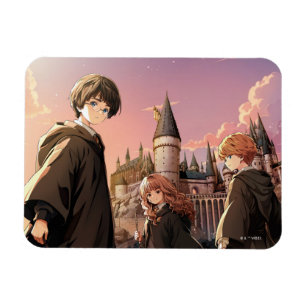HARRY POTTER™ Hermione & Ron HOGWARTS™ Animescen Magnet