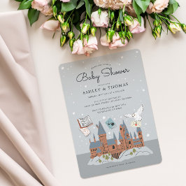 Harry Potter | Hogwarts babystövel i slott Inbjudningar