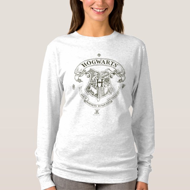 Harry Potter | Hogwarts banervapensköld Tee Shirt (Framsida)
