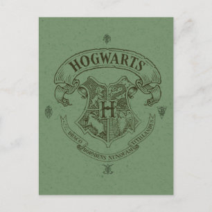 Harry Potter   Hogwarts banervapensköld Vykort
