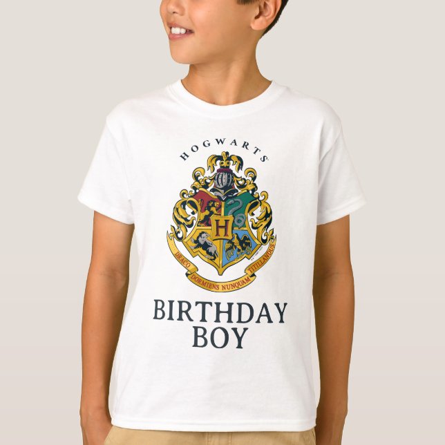 Harry Potter | Hogwarts - Birthday Boy T Shirt (Framsida)
