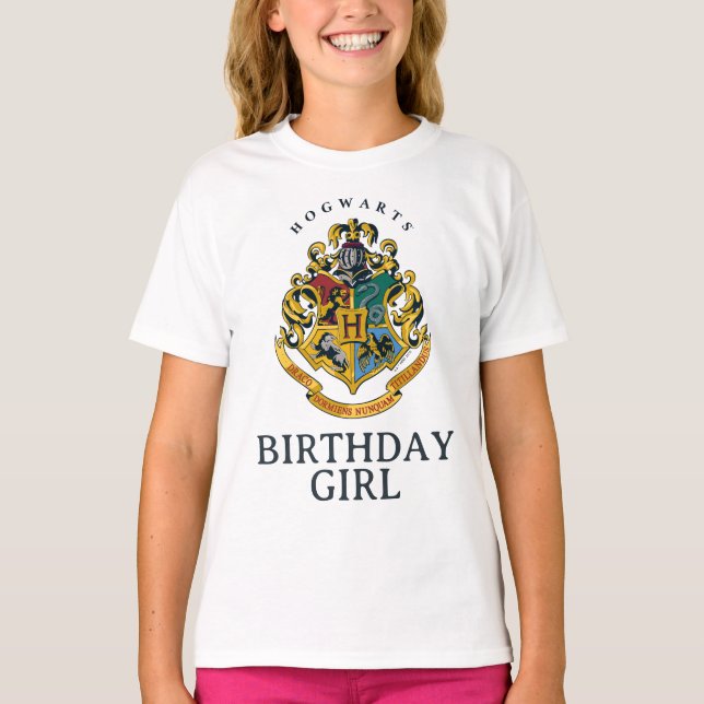 Harry Potter | Hogwarts - Birthday Girl T Shirt (Framsida)