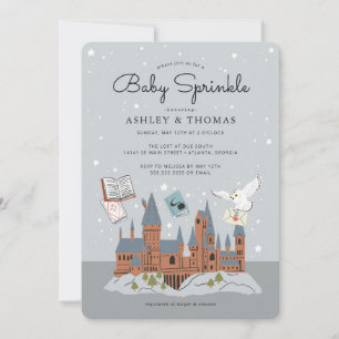 Harry Potter Hogwarts Castle Baby Sprinkle Inbjudningar