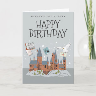 Harry Potter   Hogwarts Castle Birthday Kort