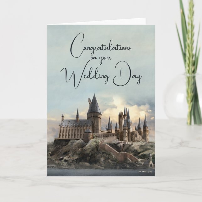 Harry Potter | Hogwarts Castle Bröllop Kort (Framsida)