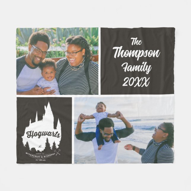 Harry Potter | HOGWARTS™ Castle Family Photo Fleecefilt (Framsidan (Horisontell))