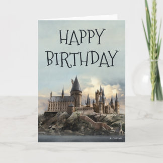 Harry Potter Hogwarts Castle Grattis på födelsedag Kort