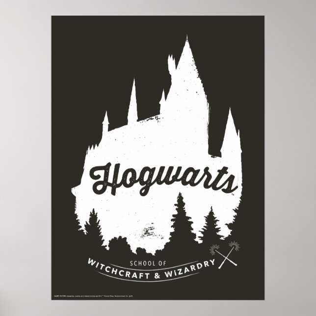Harry Potter | HOGWARTS™ Castle Typography Poster (Framsidan)