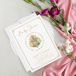 Harry Potter | Hogwarts Crest Baby Shower Inbjudningar