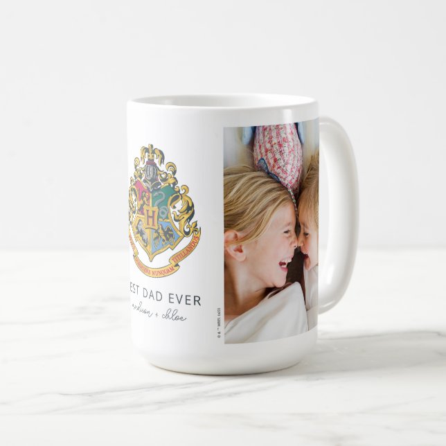Harry Potter | Hogwarts Crest - Bästa Pappa någons Kaffemugg (Framsida höger)