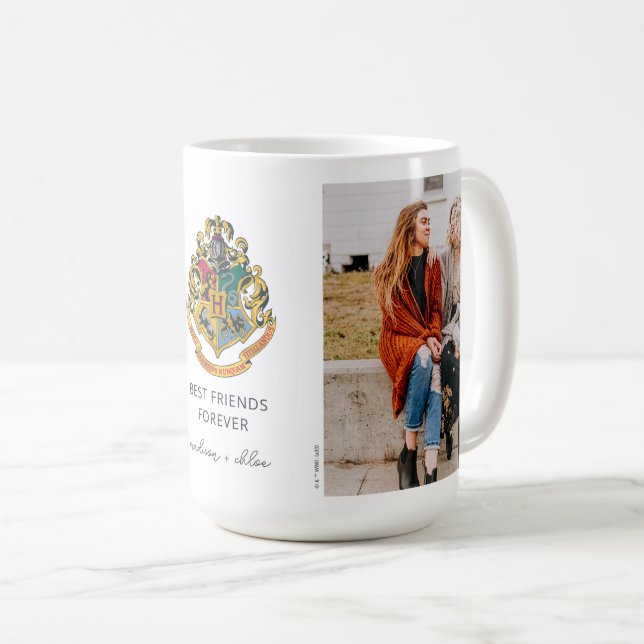 Harry Potter | Hogwarts Crest - Bästa vänner Kaffemugg (Framsida höger)