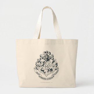Harry Potter | Hogwarts Crest - Black and White Jumbo Tygkasse