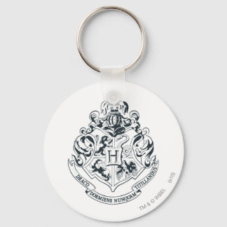 Harry Potter | Hogwarts Crest - Black and White Nyckelring