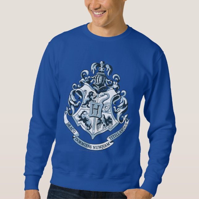 Harry Potter | Hogwarts Crest - Blue Långärmad Tröja (Framsida)