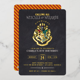 Harry Potter Hogwarts Crest Chalkboard Birthday