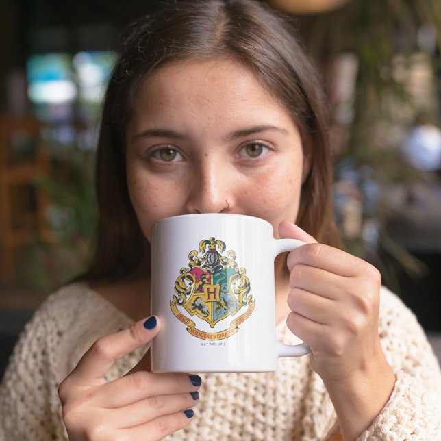 Harry Potter | Hogwarts Crest - Fullt Färg Kaffemugg (Skapare uppladdad)