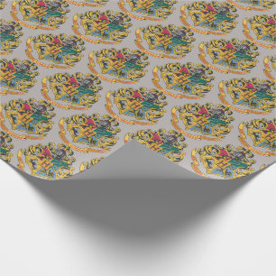 Harry Potter   Hogwarts Crest - Fullt Färg Presentpapper