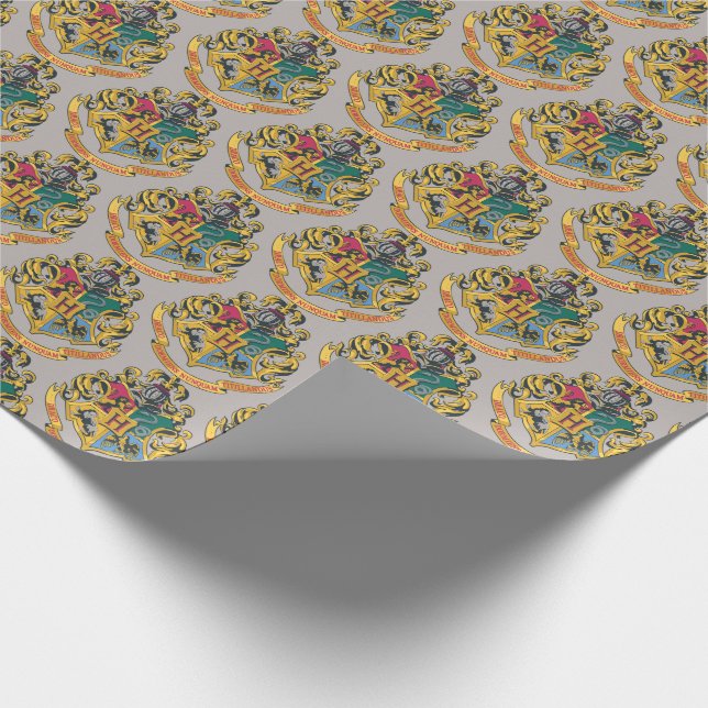 Harry Potter | Hogwarts Crest - Fullt Färg Presentpapper (Hörn)