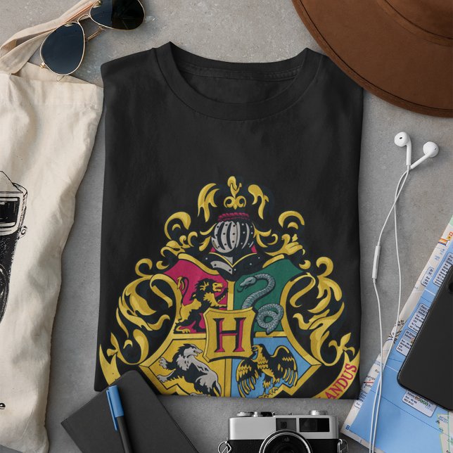 Harry Potter | Hogwarts Crest - Fullt Färg T-shirt (Skapare uppladdad)