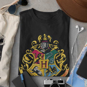 Harry Potter   Hogwarts Crest - Fullt Färg Tee