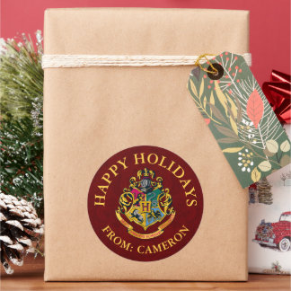 Harry Potter | Hogwarts Crest | GLAD HELG Runt Klistermärke