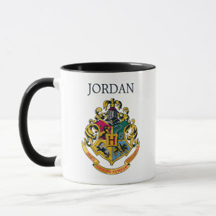 Harry Potter Hogwarts Crest Lägg till ditt nam Mugg