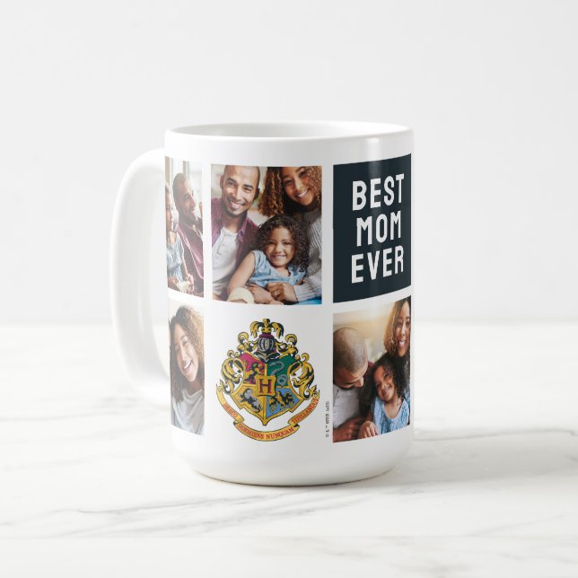 Harry Potter | Hogwarts Crest - Mamma Photo Collag Kaffemugg (Framsida vänster)