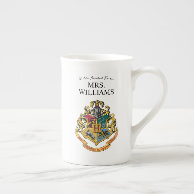 Harry Potter | Hogwarts Crest Teacher Personalize Benporslin Mugg (Höger)
