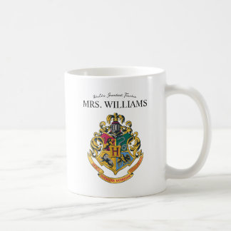Harry Potter | Hogwarts Crest Teacher Personalize Kaffemugg