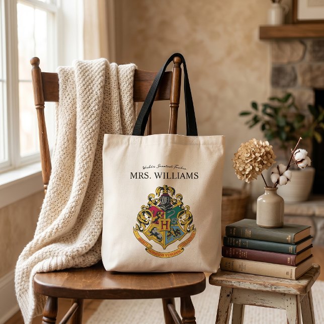 Harry Potter | Hogwarts Crest Teacher Personlig Tygkasse (Skapare uppladdad)