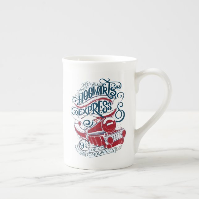 Harry Potter | Hogwarts Express-typografi Benporslin Mugg (Höger)