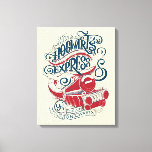 Harry Potter Hogwarts Express-typografi Canvastryck