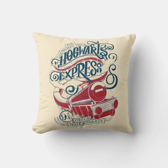 Harry Potter | Hogwarts Express-typografi Kudde (Framsida)