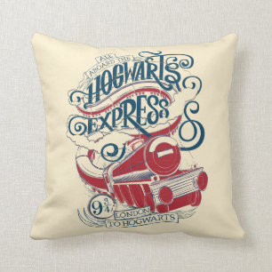 Harry Potter Hogwarts Express-typografi Kudde