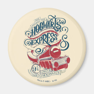 Harry Potter | Hogwarts Express typografi Magnet
