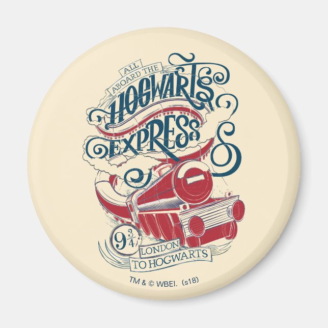 Harry Potter | Hogwarts Express-typografi Magnet (Framsidan)