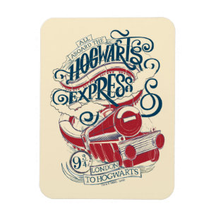 Harry Potter   Hogwarts Express-typografi Magnet