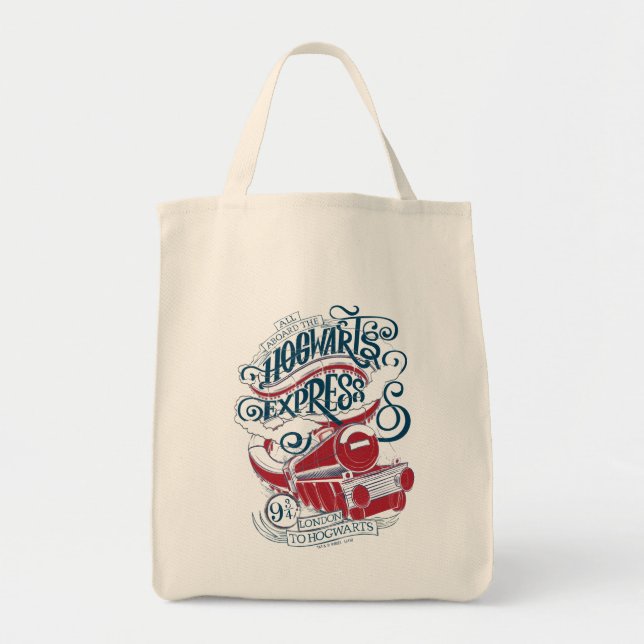 Harry Potter | Hogwarts Express-typografi Tygkasse (Framsidan)