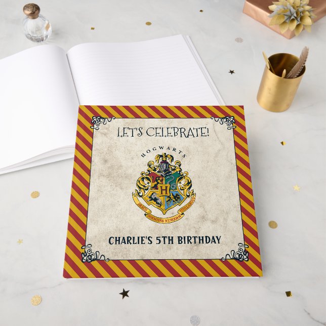 Harry Potter Hogwarts födelsedagskort och presentk Gästböcker (Framsidan öppen)