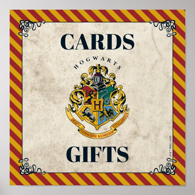 Harry Potter Hogwarts Födelsedagskort & Presentkor Poster (Framsidan)